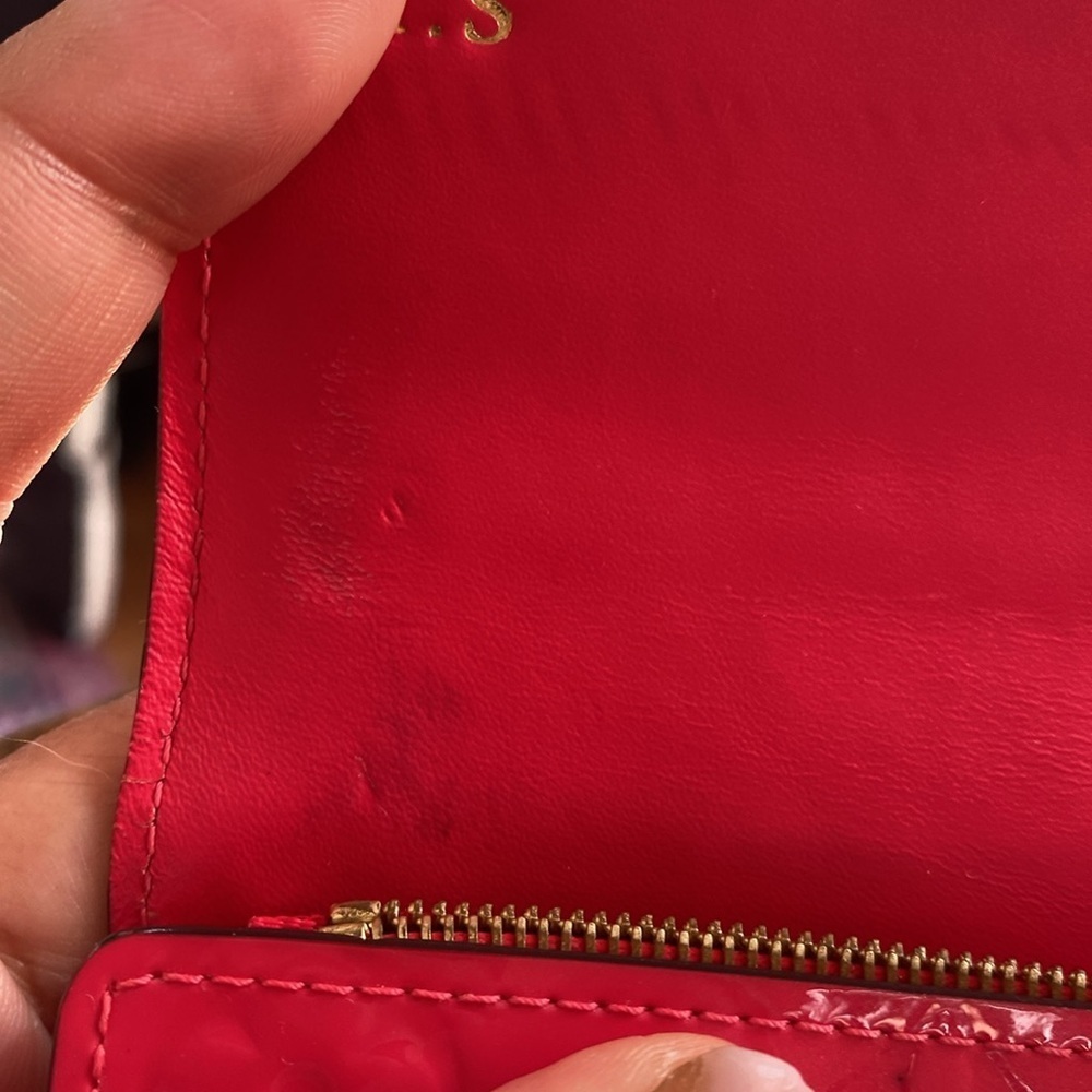 Louis Vuitton Sara Wallet, Portefeuille M90313 Hot pink Monogram Vernis Ts2136 - Picture 10 of 12